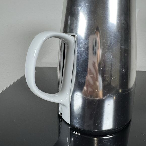 VTG Melitta Germany Porcelain Coffee Pot with Stainless Thermal Insulated Jug - Picture 7 of 16